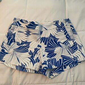 J Crew blue and white stretch shorts Women’s Size 4
